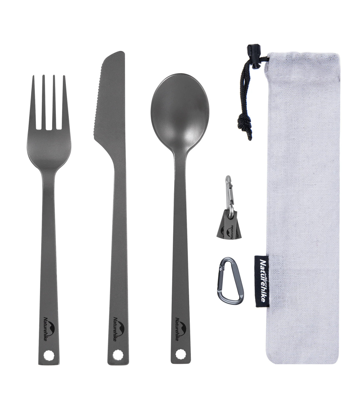 Σετ Μαχαιροπίρουνα Naturehike Noby Cutlery Set Titanium Camping | Sabotage Oddal