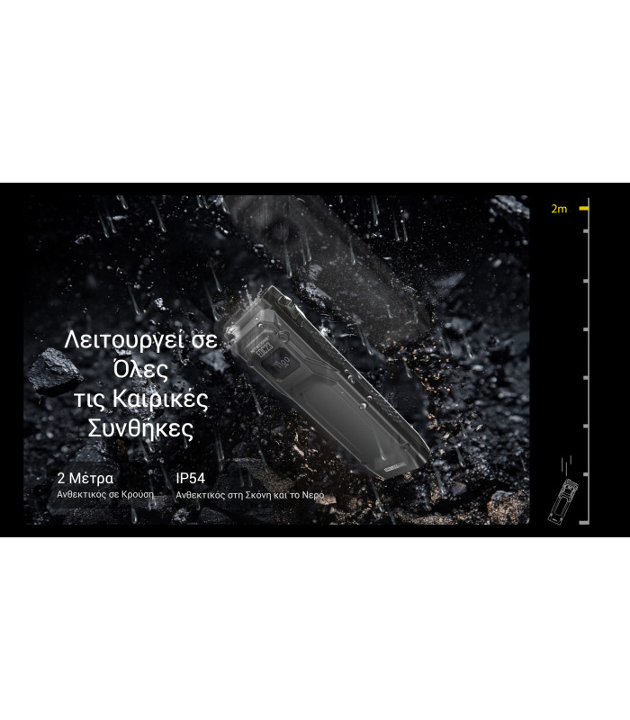 ΦΑΚΟΣ LED NITECORE EDC23 UHI LED, 2500Lumens, Strobe Ready