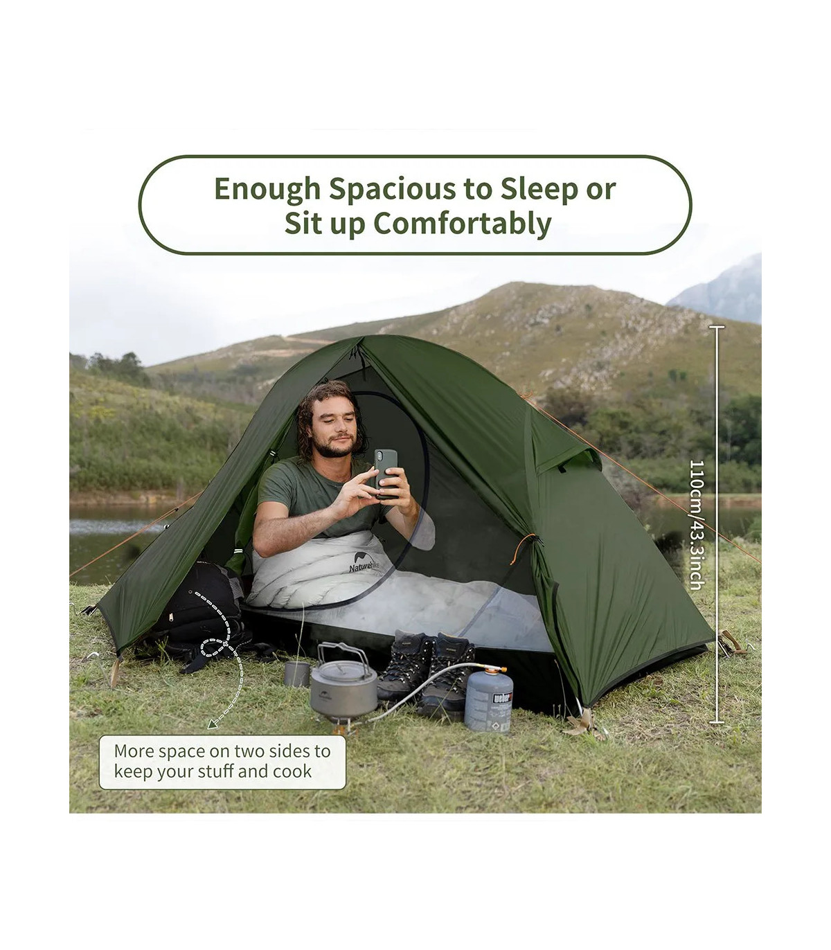 Naturehike Janga Tent 1P One Person 3 Season | Sabotage Oddal