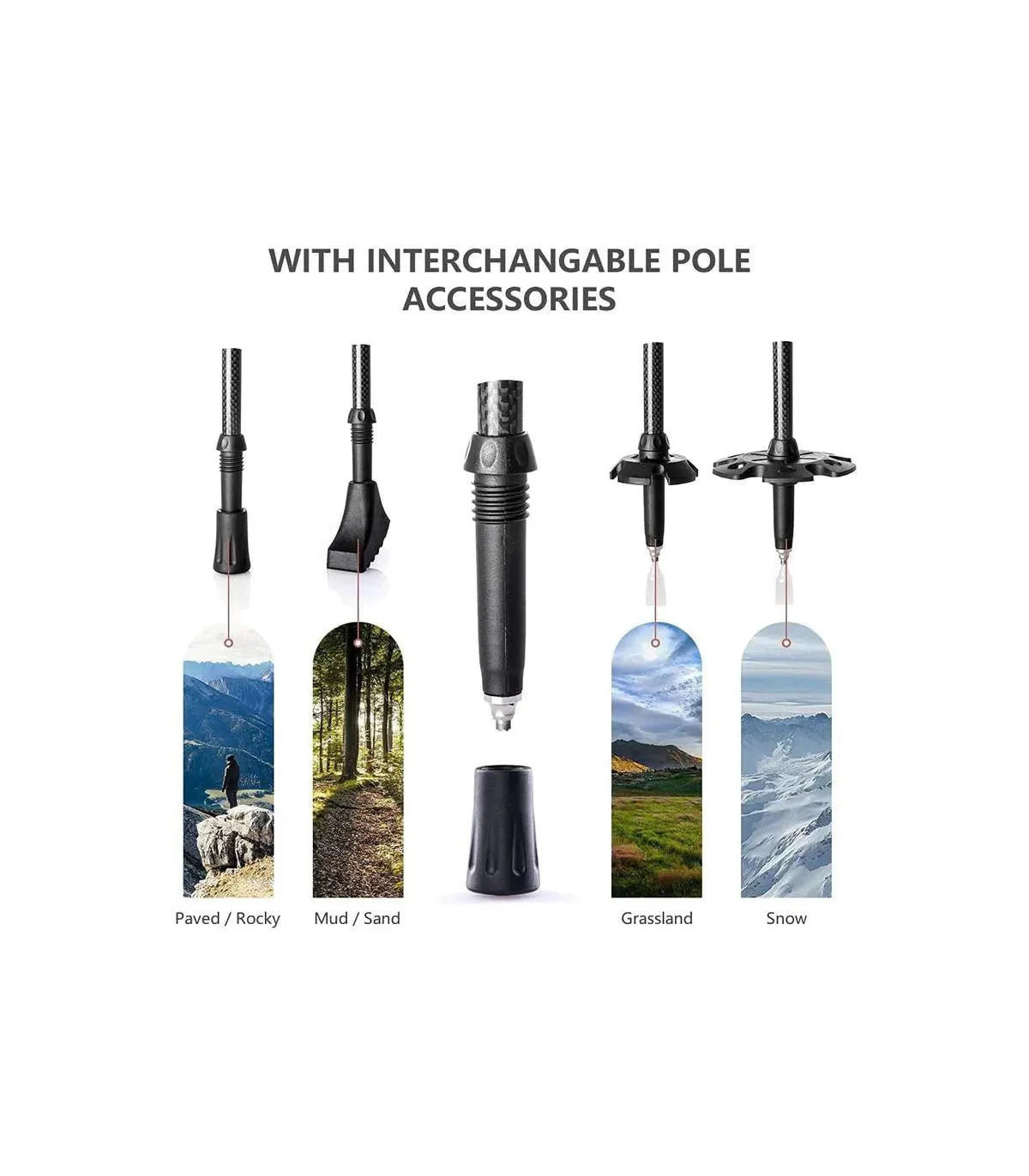 Μπατόν Πεζοπορίας Naturehike Tara Carbon Fiber Trekking Poles | Sabotage Oddal