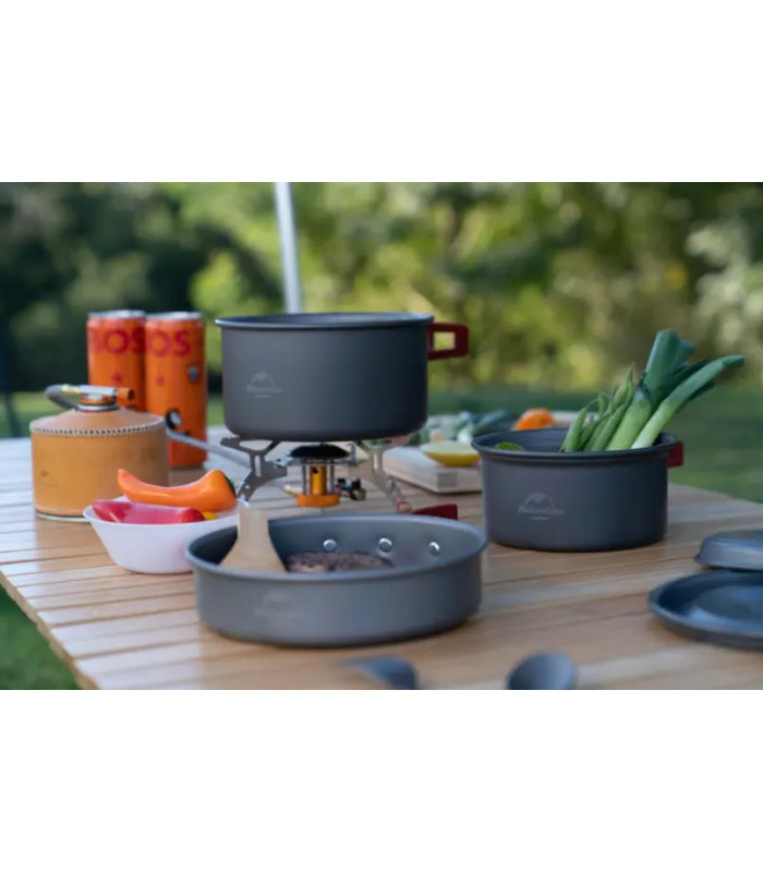 Σετ Μαγειρικής Naturehike Flay Camping Cookware  Set 4 σε 1 | Sabotage Oddal