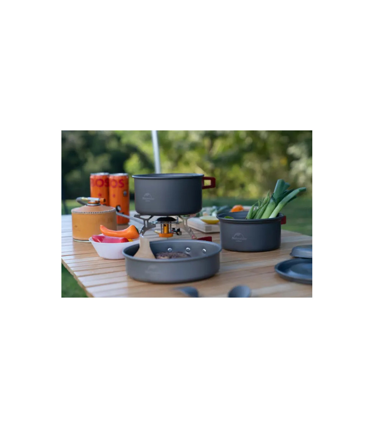 Σετ Μαγειρικής Naturehike Flay Camping Cookware  Set 4 σε 1 | Sabotage Oddal