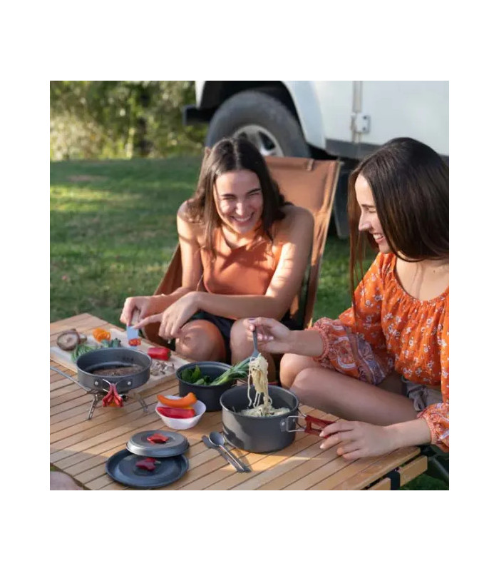 Naturehike Flay Camping Cookware Set 4 in 1 | Sabotage Oddal