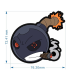SAB-TECHNICS BOMBERMAN HEAD BOMB PATCH