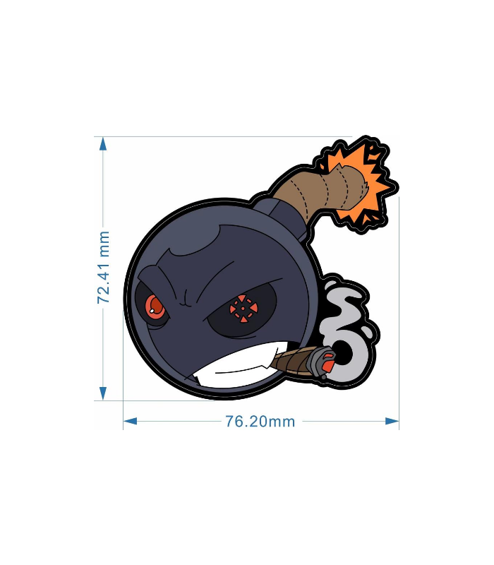 SAB-TECHNICS BOMBERMAN HEAD BOMB PATCH