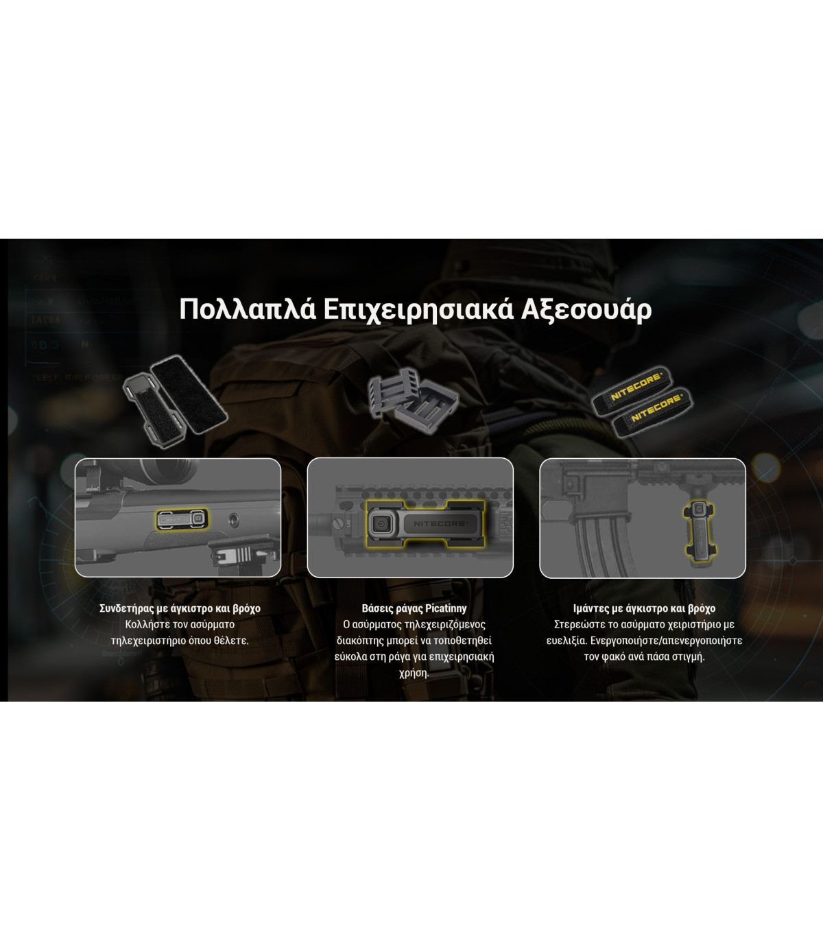 ΦΑΚΟΣ LED NITECORE MULTI TASK HYBRID MH40 PRO, 3500Lumens