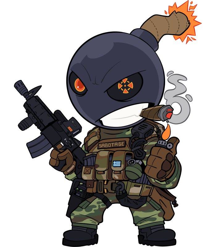 SAB-TECHNICS BOMBERMAN HEAD BOMB PATCH