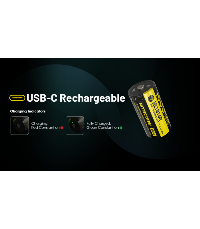 ΜΠΑΤΑΡΙΑ NITECORE NL1816R, 1600ma