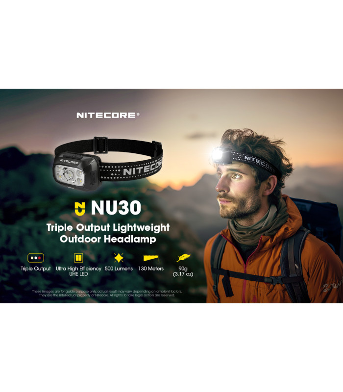 ΦΑΚΟΣ LED NITECORE HEADLAMP NU30 New, Black