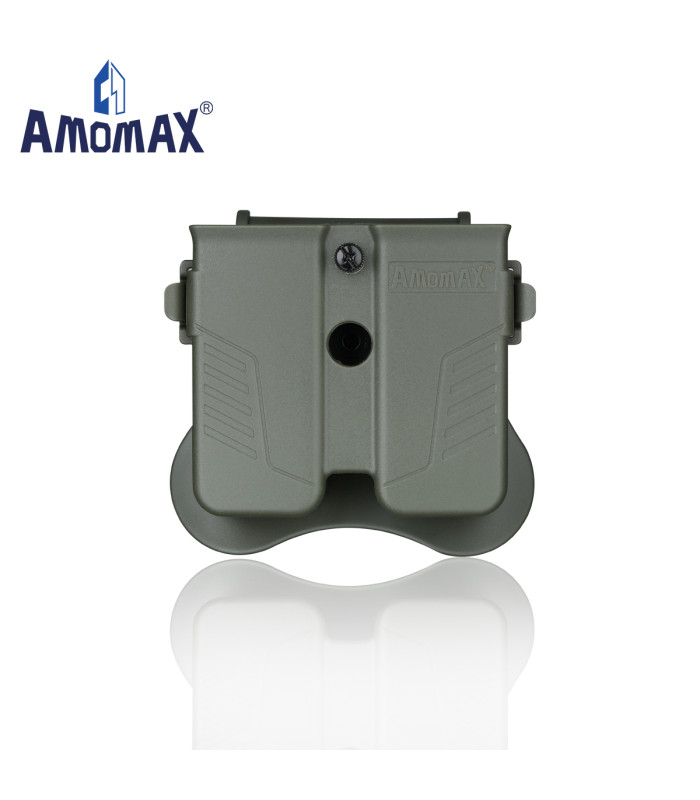 ΘΗΚΗ ΓΕΜΙΣΤΗΡΩΝ AMOMAX, Universal 9mm, .40, .45 Caliber, Single or Double Stack Magazines, OD