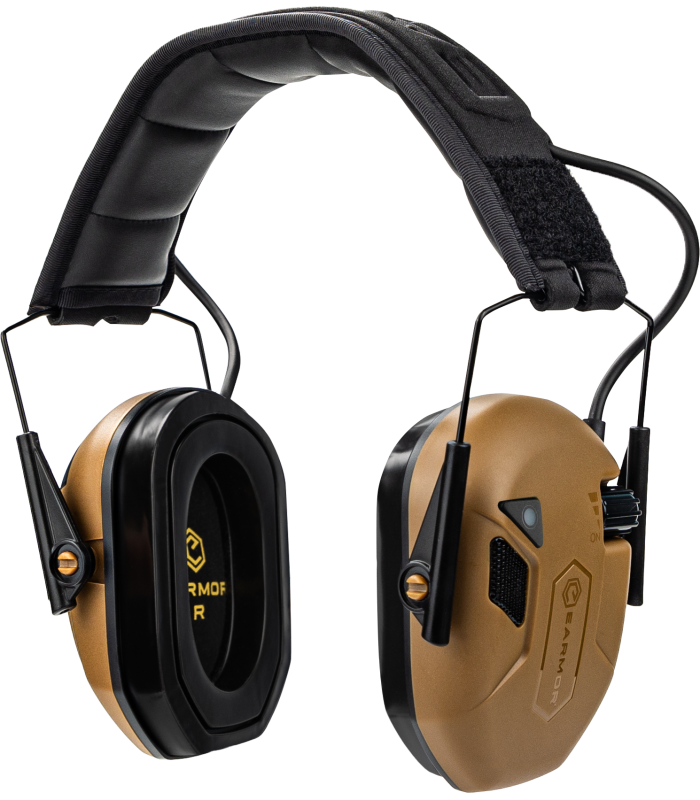 Ωτοασπίδες Ηλεκτρονικές EARMOR M300T-CB, Καφέ