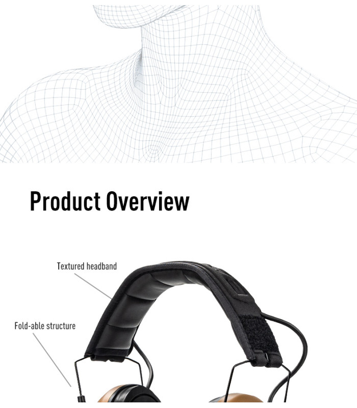 Ωτοασπίδες Ηλεκτρονικές EARMOR M300T-BK, Μαύρη