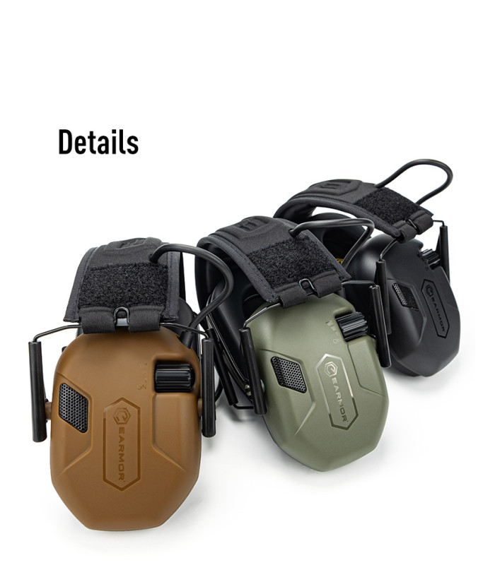 Ωτοασπίδες Ηλεκτρονικές EARMOR M300A-BK, Μαύρη