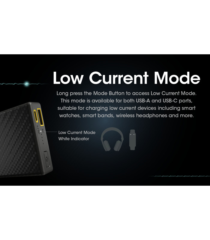 POWER BANK NITECORE CARBO 20000 Carbon Fiber, Fast Charge
