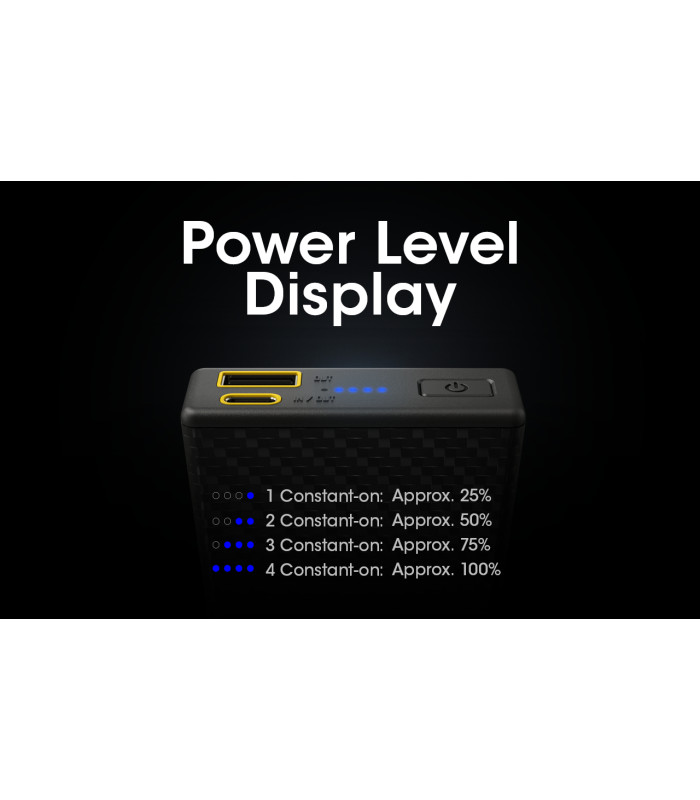 POWER BANK NITECORE CARBO 20000 Carbon Fiber, Fast Charge