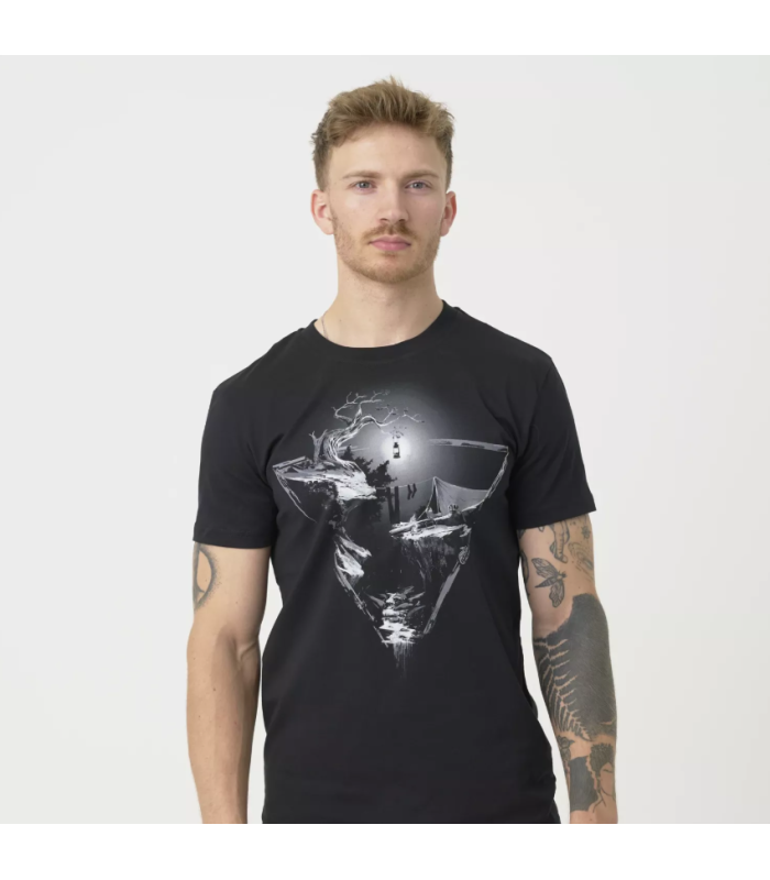 Helikon-Tex T-Shirt Night Valley Short Sleeve Black | Sabotage Oddal