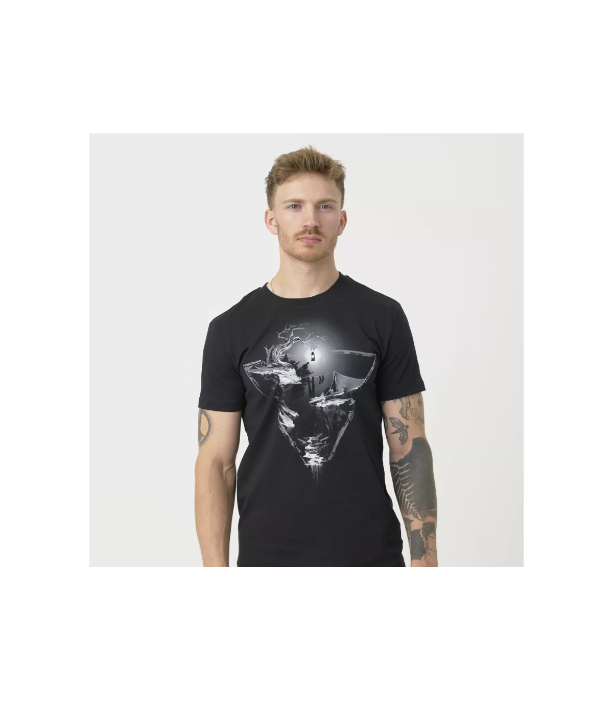 Μπλουζάκι Helikon-Tex T-Shirt Night Valley Κοντομάνικο Μαύρο | Sabotage Oddal