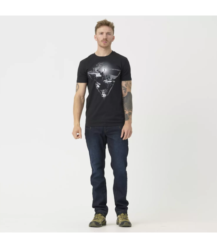 Helikon-Tex T-Shirt Night Valley Short Sleeve Black | Sabotage Oddal