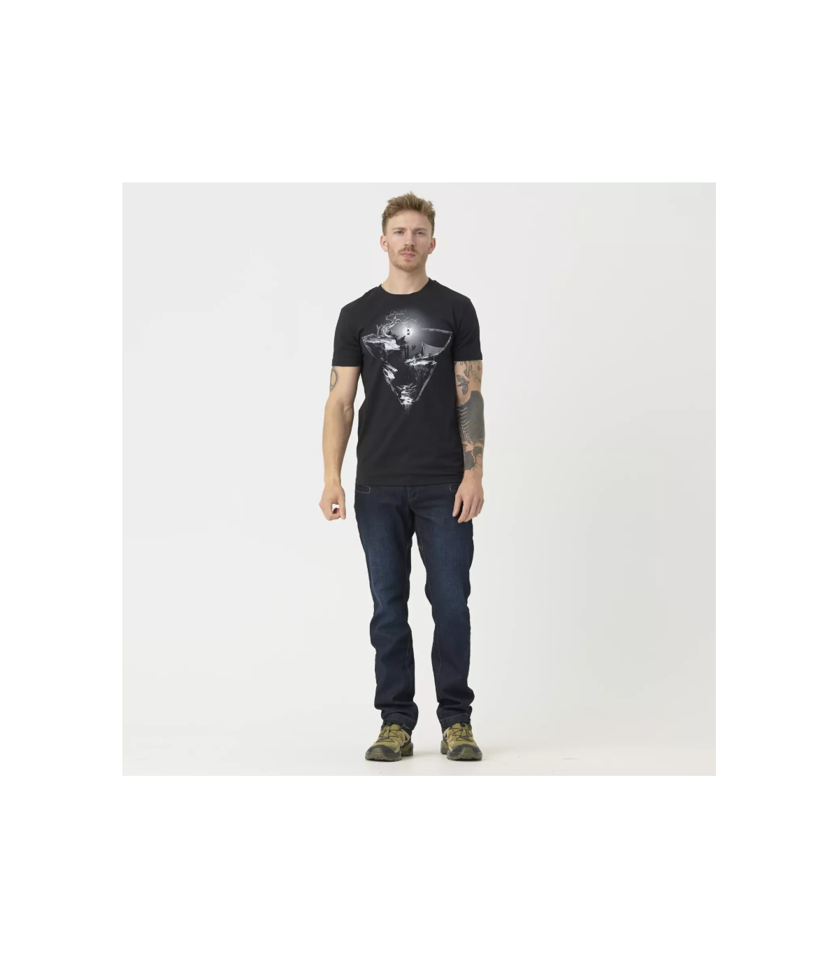 Μπλουζάκι Helikon-Tex T-Shirt Night Valley Κοντομάνικο Μαύρο | Sabotage Oddal