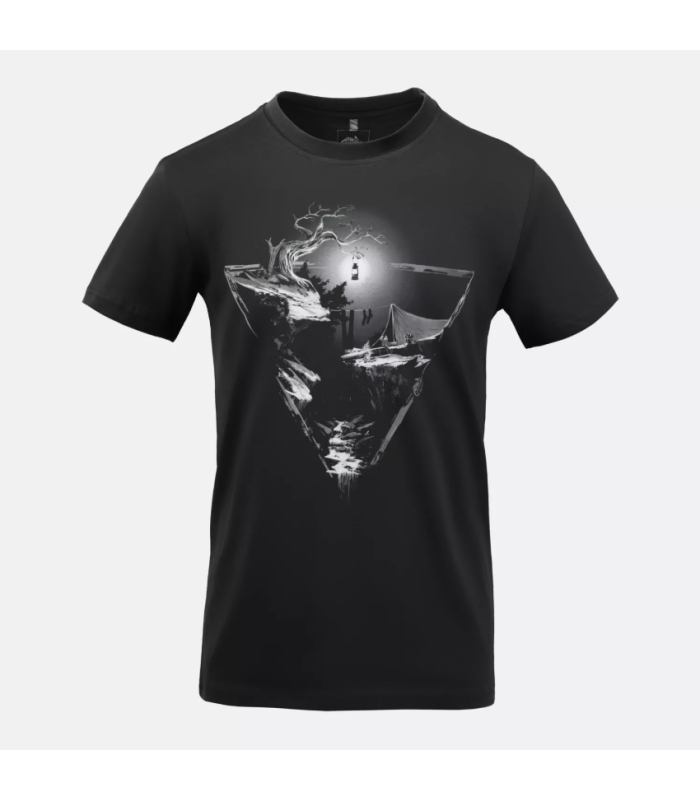 Helikon-Tex T-Shirt Night Valley Short Sleeve Black | Sabotage Oddal