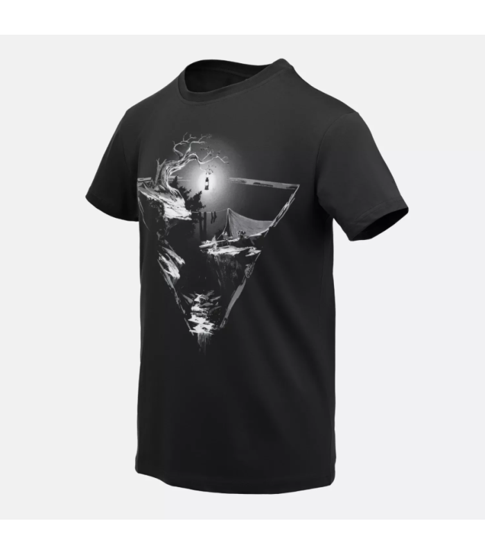 Μπλουζάκι Helikon-Tex T-Shirt Night Valley Κοντομάνικο Μαύρο | Sabotage Oddal