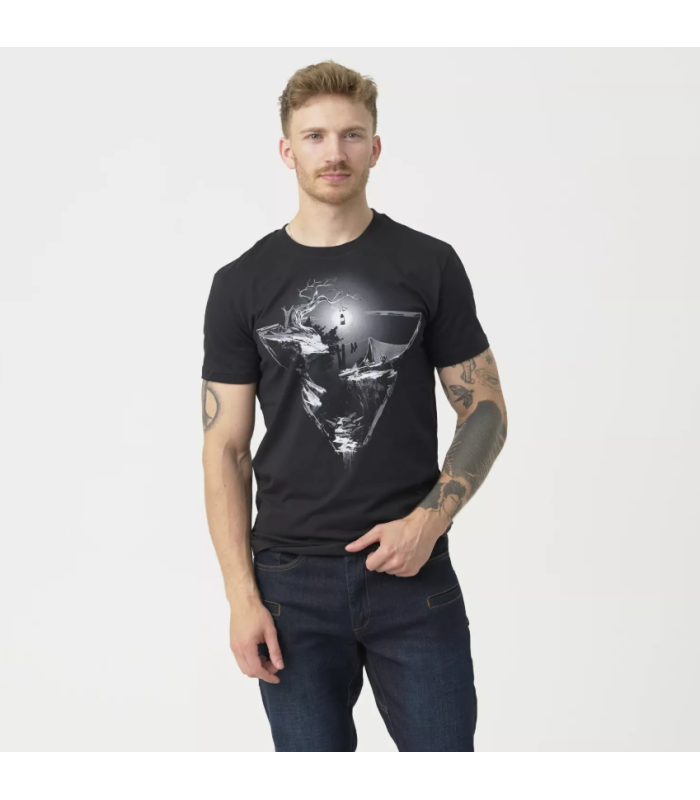 Helikon-Tex T-Shirt Night Valley Short Sleeve Black | Sabotage Oddal