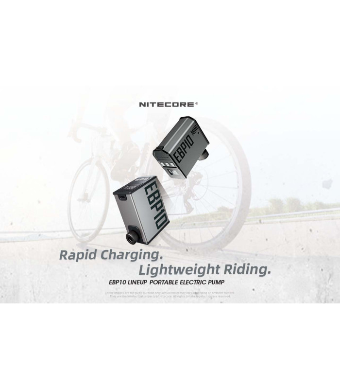 Ηλεκτρική Επαναφορτιζόμενη τρόμπα ΠΟΔΗΛΑΤΩΝ NITECORE EBP10mini