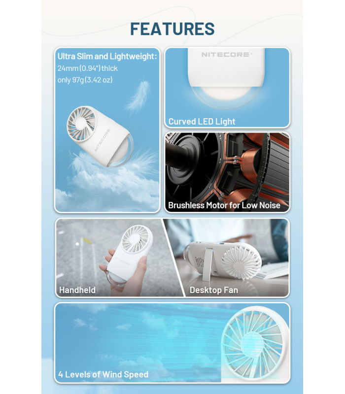 ΑΝΕΜΙΣΤΗΡΑΣ ΑΤΟΜΙΚΟΣ NITECORE NEF02