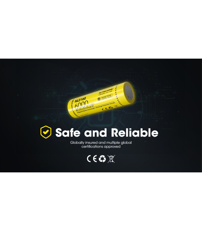 ΜΠΑΤΑΡΙΑ NITECORE 21700/ 6000mAh (τιμή τεμαχίου)