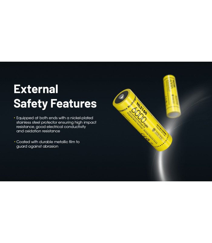 ΜΠΑΤΑΡΙΑ NITECORE 21700/ 6000mAh (τιμή τεμαχίου)