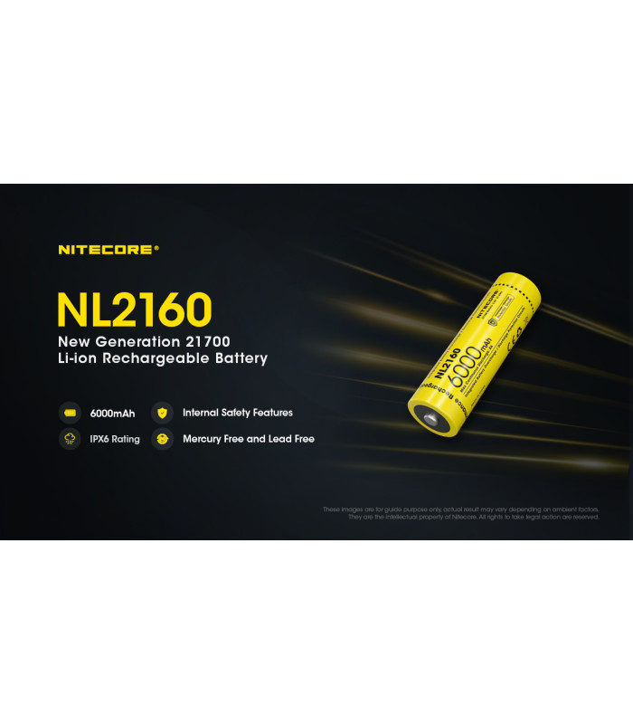 ΜΠΑΤΑΡΙΑ NITECORE 21700/ 6000mAh (τιμή τεμαχίου)
