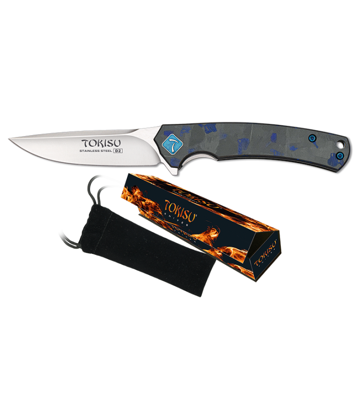 ΣΟΥΓΙΑΣ TOKISU D2 penknife. Carbon fiber-G.10, 6.80cm, 18873