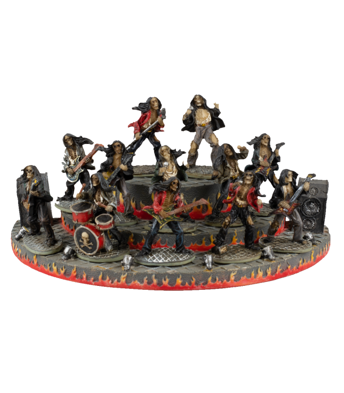 ΦΙΓΟΥΡΑ TOLE10 Set 12 Resin Rock skulls+display, 39706 (06244)