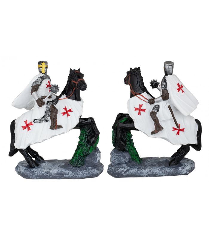 ΦΙΓΟΥΡΑ TOLE10 Black horse-White Templar. Morning star 20cm, 39582