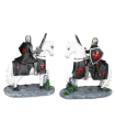 ΦΙΓΟΥΡΑ TOLE10 White horse. Black Templar with sword.12cm, 39575