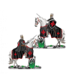 ΦΙΓΟΥΡΑ TOLE10 White horse. Black Templar with sword. 8cm, 39574