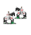 ΦΙΓΟΥΡΑ TOLE10 Black horse - White Sword Templar Knight 20cm, 39573