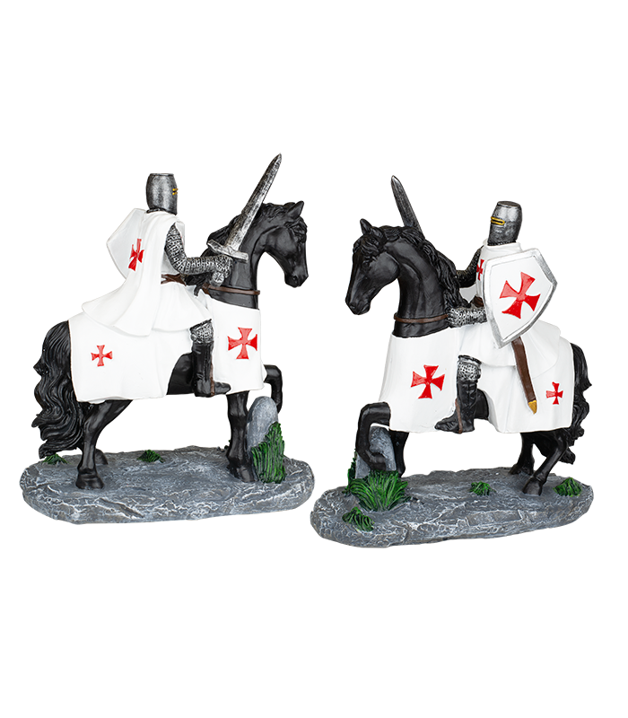ΦΙΓΟΥΡΑ TOLE10 Black horse - White Sword Templar Knight 12cm, 39572
