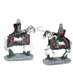 ΦΙΓΟΥΡΑ TOLE10 White horse. Black Templar with spear.12cm, 39548