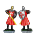 ΦΙΓΟΥΡΑ ΔΙΑΚΟΣΜΗΤΙΚΟ TOLE10 Draw the sword red Templar Knight. Resin 18cm, 39536