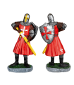 ΦΙΓΟΥΡΑ ΔΙΑΚΟΣΜΗΤΙΚΟ TOLE10 Draw the sword red Templar Knight. Resin 12cm, 39535
