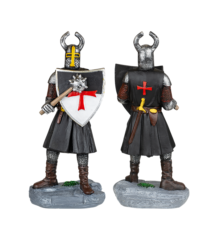 ΦΙΓΟΥΡΑ ΔΙΑΚΟΣΜΗΤΙΚΟ TOLE10 Shield-Morning Star resin black Templar 8cm, 39531