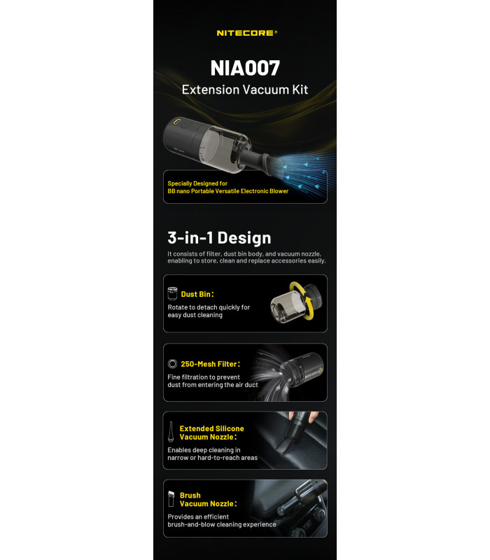 EXTENSION VACUM KIT NIA007