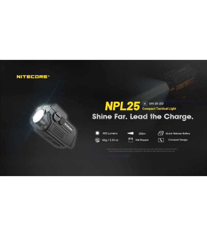 ΦΑΚΟΣ LED NITECORE NPL25, 900lumens