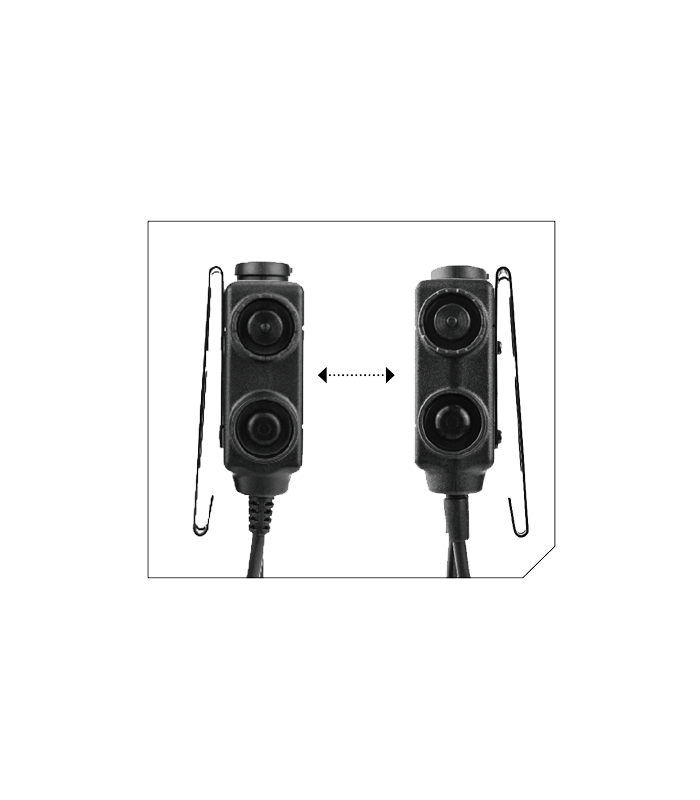 Διακόπτης PTT για Ωτοασπίδες EARMOR,M56-ICOM, 2 x ICOM, Standard