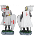 ΦΙΓΟΥΡΑ ΔΙΑΚΟΣΜΗΤΙΚΟ TOLE10 Shield-flag resin white Templar. 8 cm, 39501