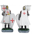 ΦΙΓΟΥΡΑ ΔΙΑΚΟΣΜΗΤΙΚΟ TOLE10 Shield-flag resin white Templar. 8 cm, 39501
