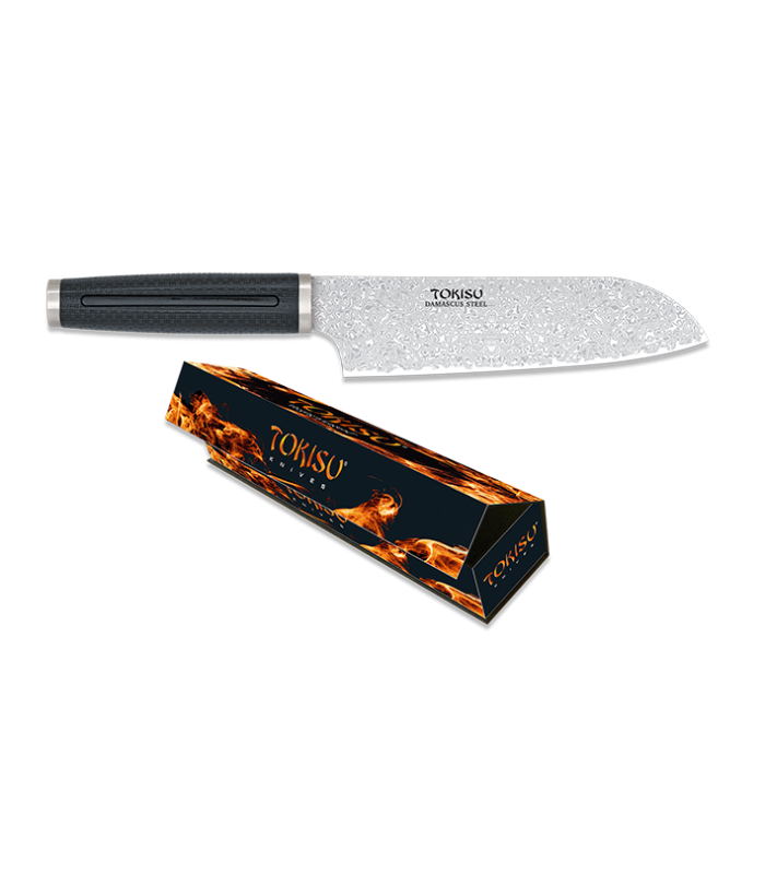 ΜΑΧΑΙΡΙ ΚΟΥΖΙΝΑΣ TOKISU, SANTOKU TOKISU knife.Damascus blade 18 cm, 17477