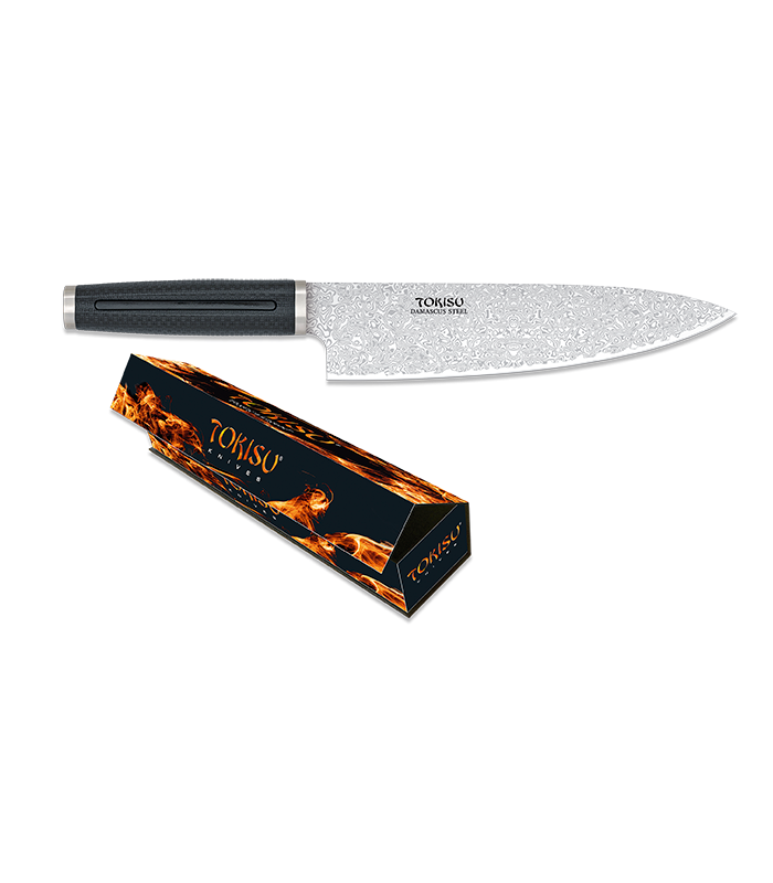 ΜΑΧΑΙΡΙ ΚΟΥΖΙΝΑΣ TOKISU, GYUTO knife. Damascus blade: 21.5cm, 17475