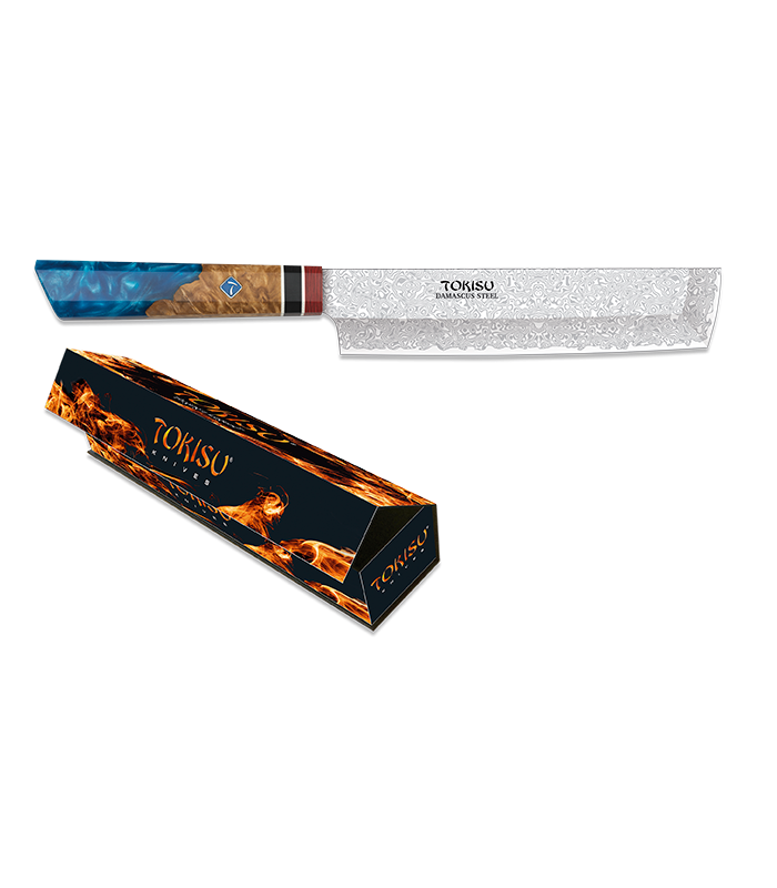ΜΑΧΑΙΡΙ ΚΟΥΖΙΝΑΣ TOKISU, NAKIRI TOKISU knife. Damascus blade 18cm, 17458